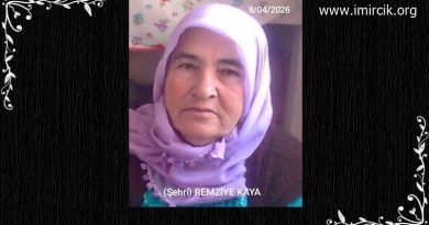 (ŞEHRİ) REMZİYE KAYA Hakkı rahmetine kavuştu